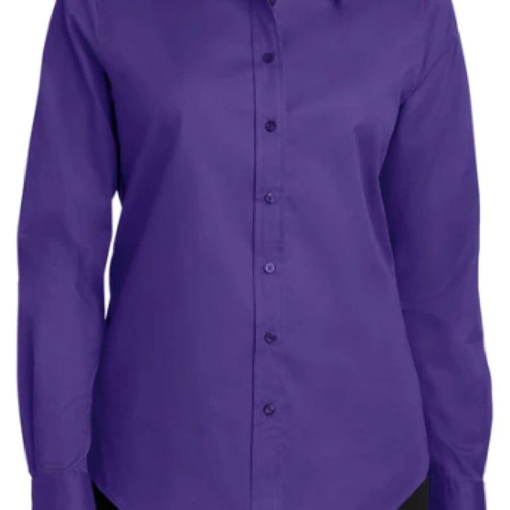 Calvin Klein button down shirt purple size 6